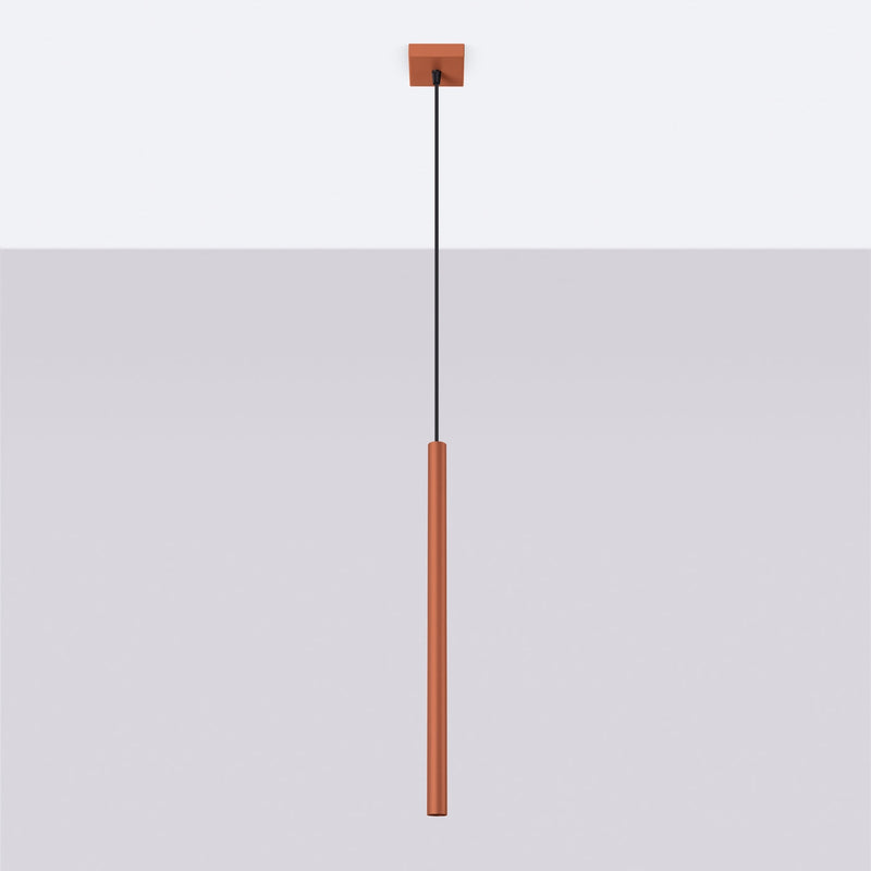 Hanglamp PASTELO 1 rood oker