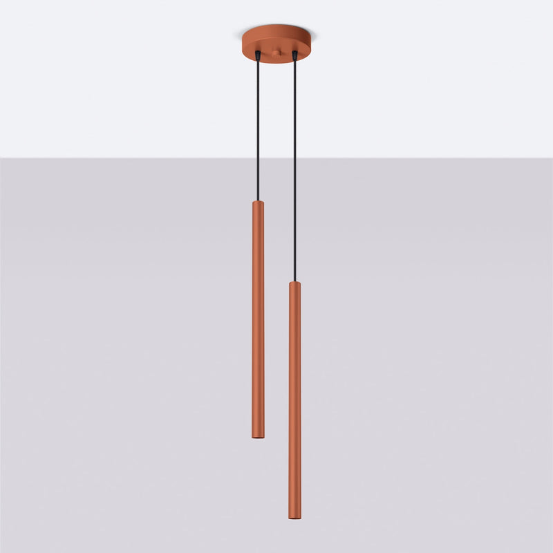Hanglamp PASTELO 2 rood oker