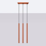 Hanglamp PASTELO 3 rood oker