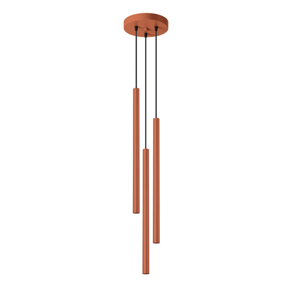 Hanglamp PASTELO 3P rood oker