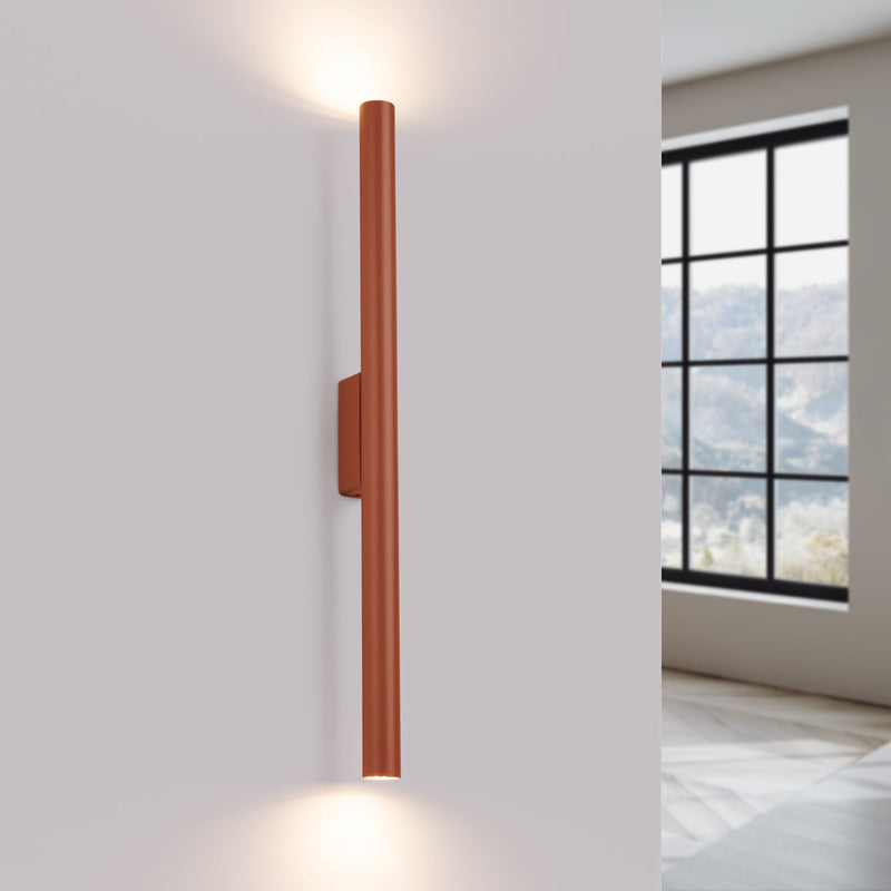 Wandlamp PASTELO 2 rood oker