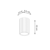 Plafondlamp KARBON 10 wit