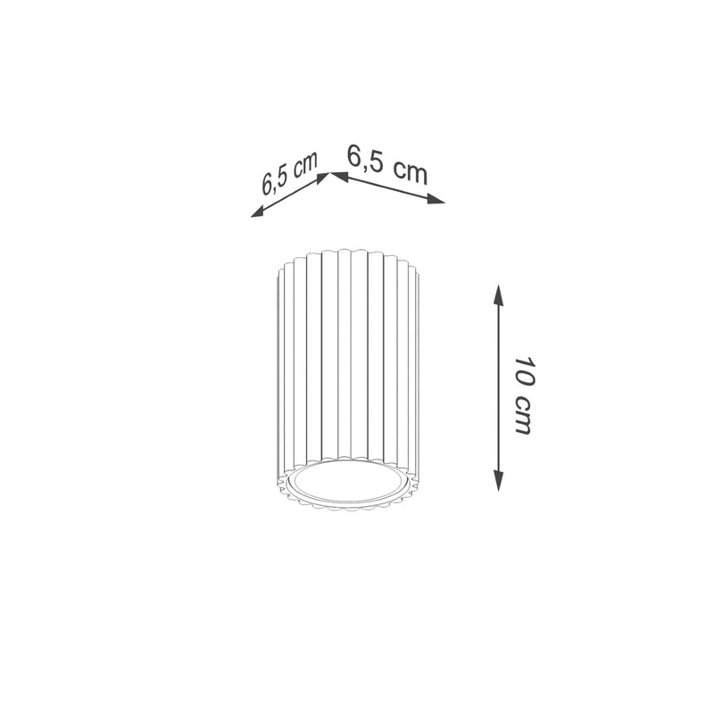 Plafondlamp KARBON 10 wit