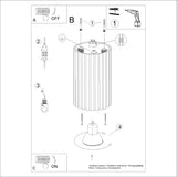 Plafondlamp KARBON 10 wit