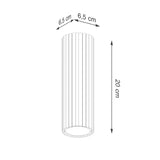 Plafondlamp KARBON 20 wit