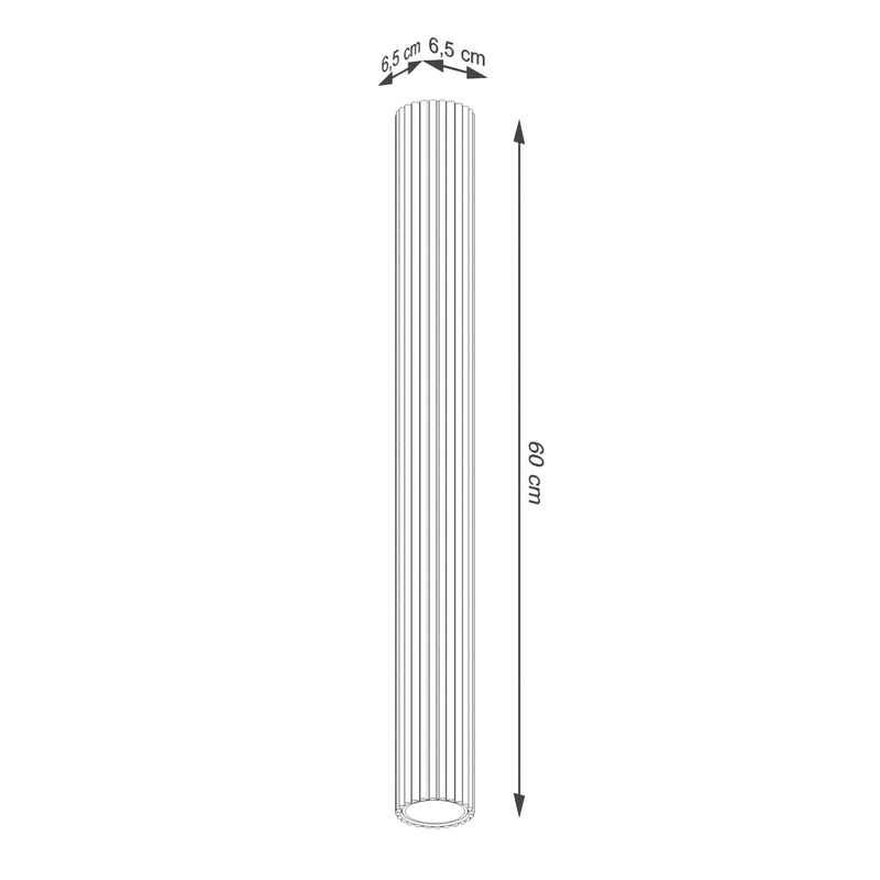 Plafondlamp KARBON 60 wit