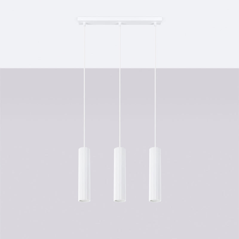 Hanglamp KARBON 3L wit
