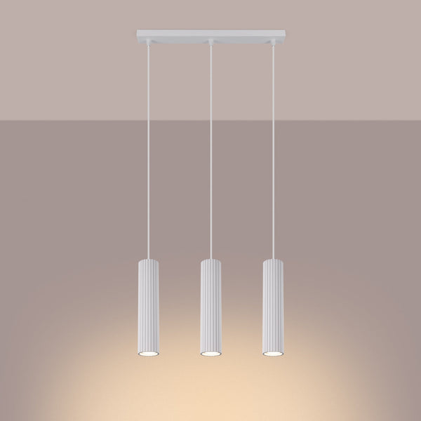 Hanglamp KARBON 3L wit