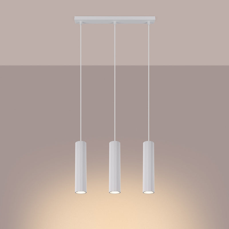 Hanglamp KARBON 3L wit