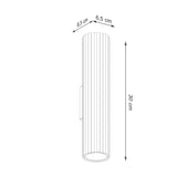Wandlamp KARBON 30 wit