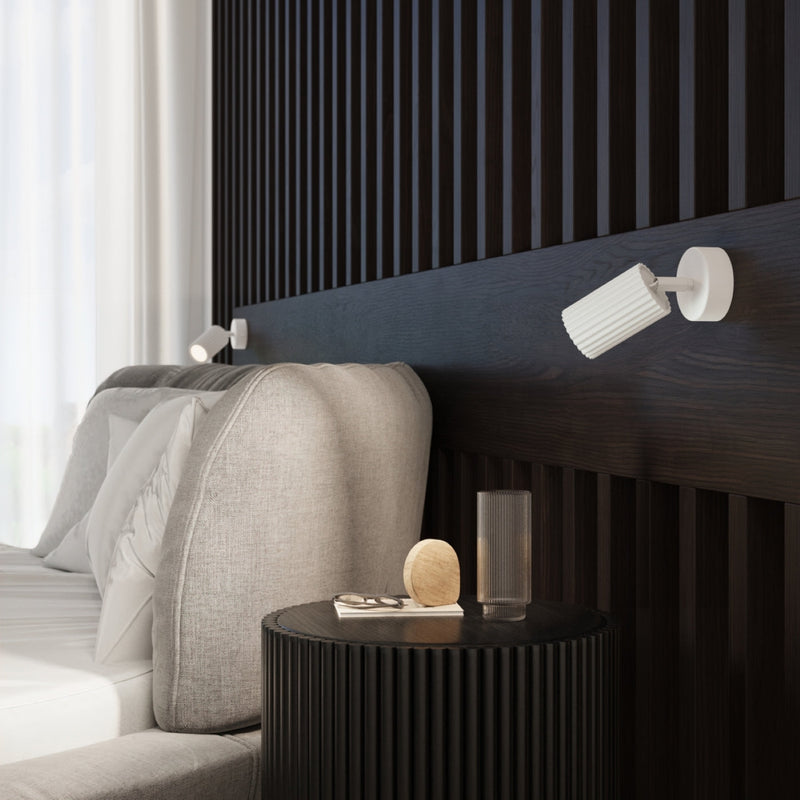Wandlamp KARBON wit met schakelaar