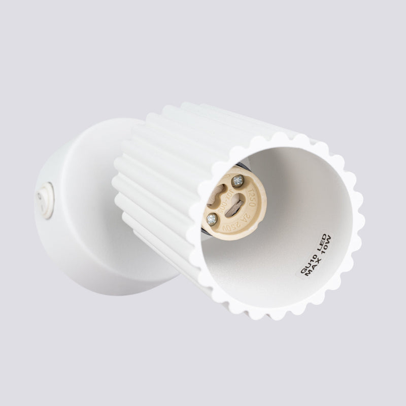 Wandlamp KARBON wit met schakelaar
