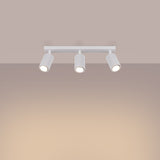Plafondlamp KARBON 3L wit