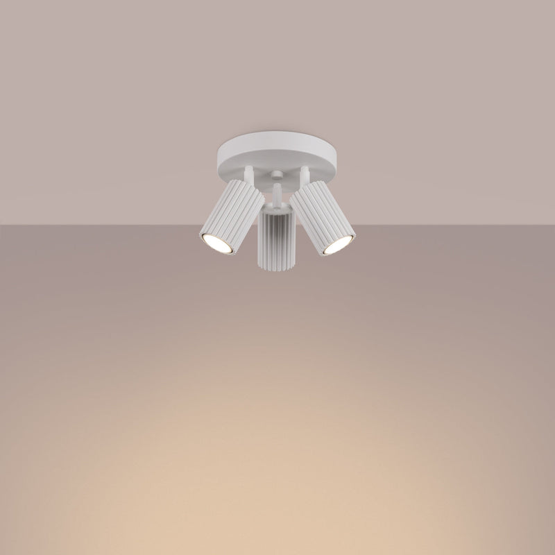 Plafondlamp KARBON 3P wit