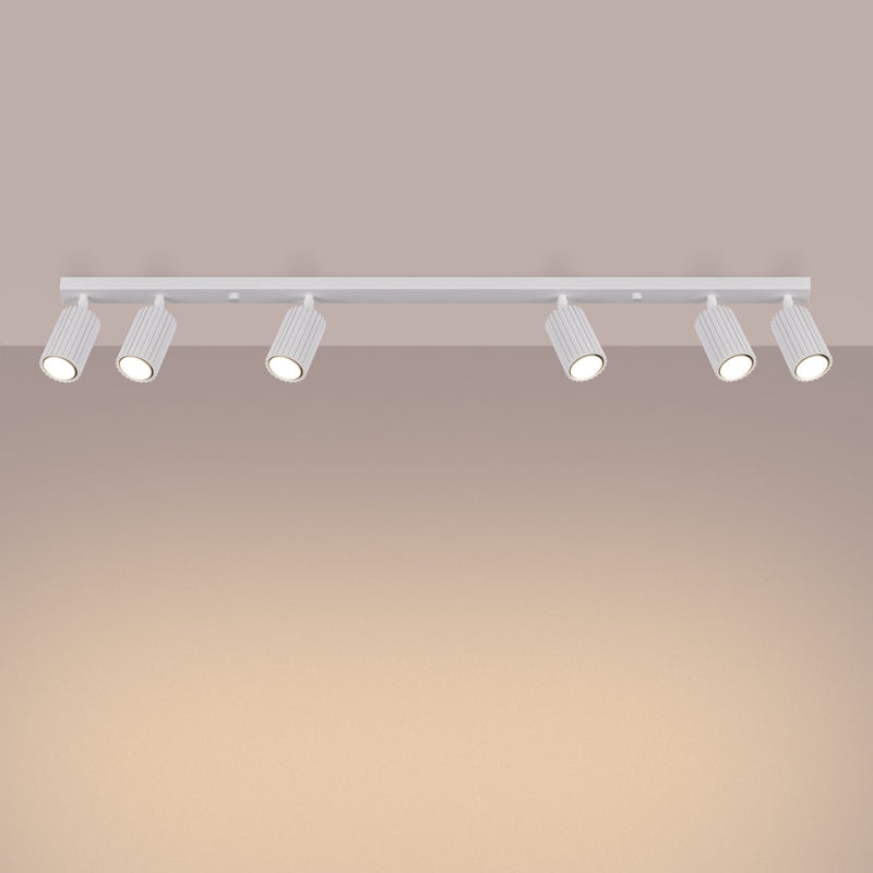 Plafondlamp KARBON 6L wit