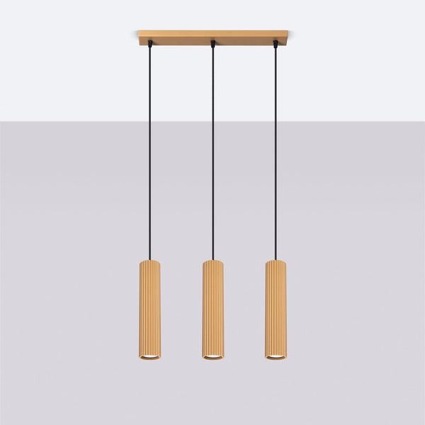 Hanglamp KARBON 3L goud