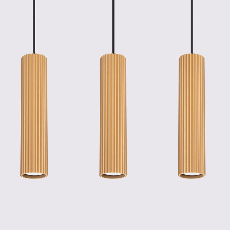 Hanglamp KARBON 3L goud