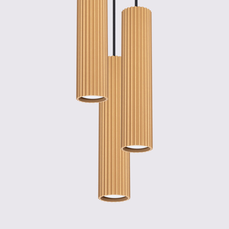 Hanglamp KARBON 3P goud