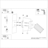 Wandlamp KARBON goud