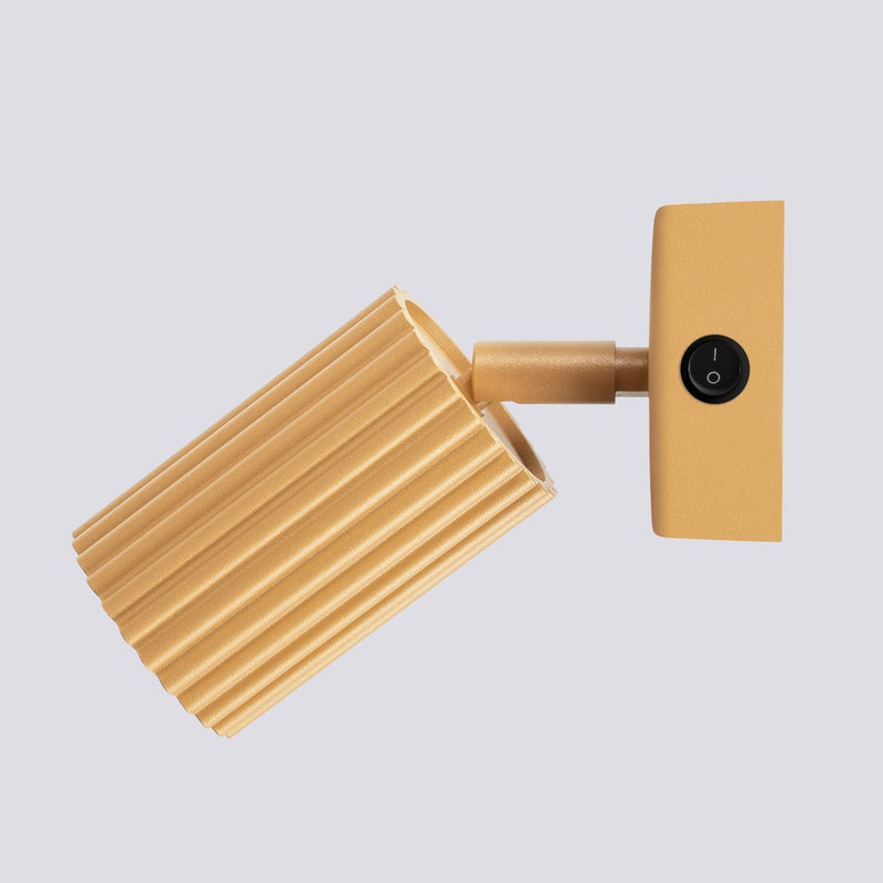 Wandlamp KARBON goud met schakelaar