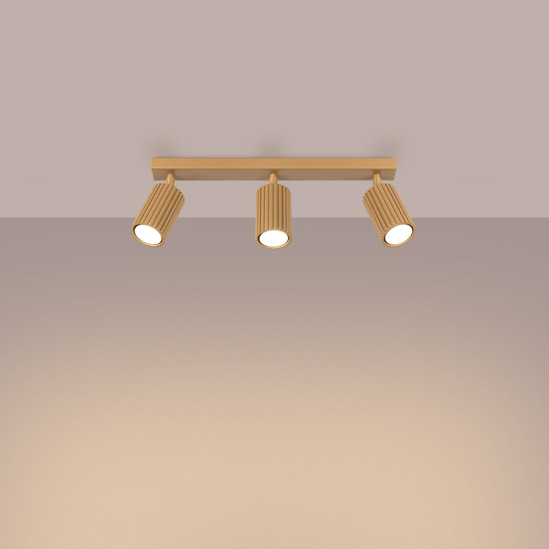 Plafondlamp KARBON 3L goud