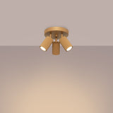 Plafondlamp KARBON 3P goud