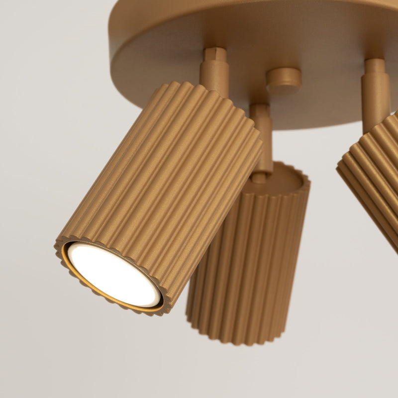 Plafondlamp KARBON 3P goud
