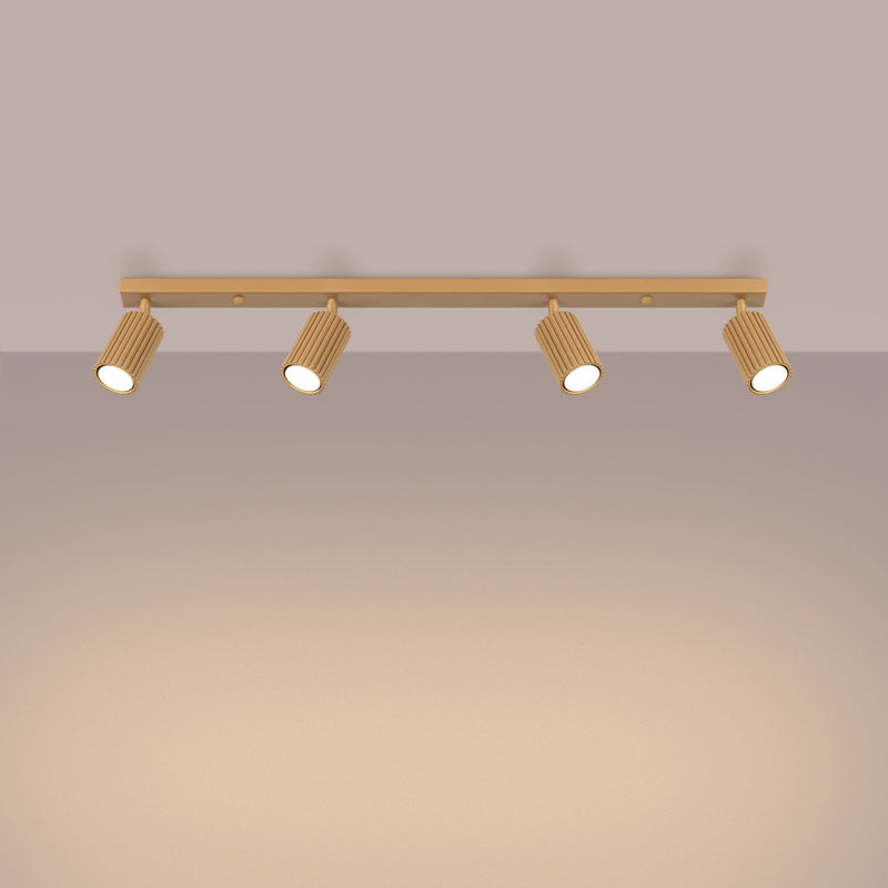 Plafondlamp KARBON 4L goud