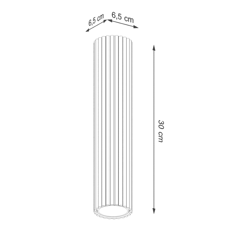Plafondlamp KARBON 30 zwart