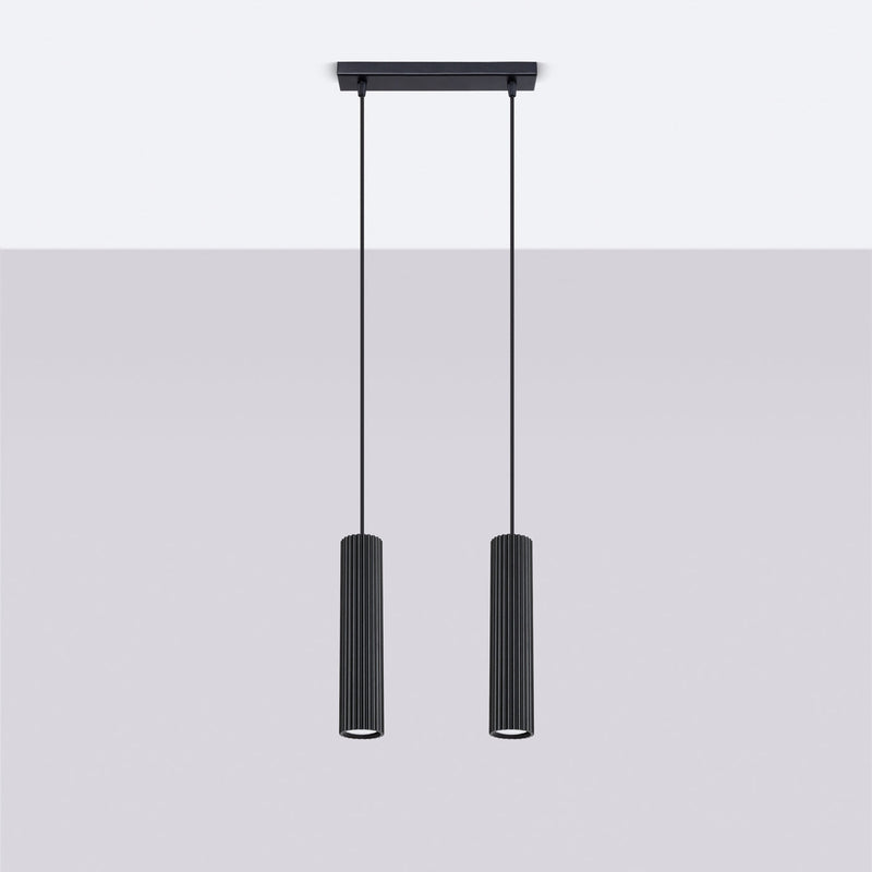 Hanglamp KARBON 2 zwart