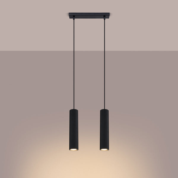 Hanglamp KARBON 2 zwart