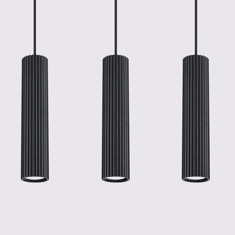 Hanglamp KARBON 3L zwart