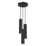 Hanglamp KARBON 3P zwart