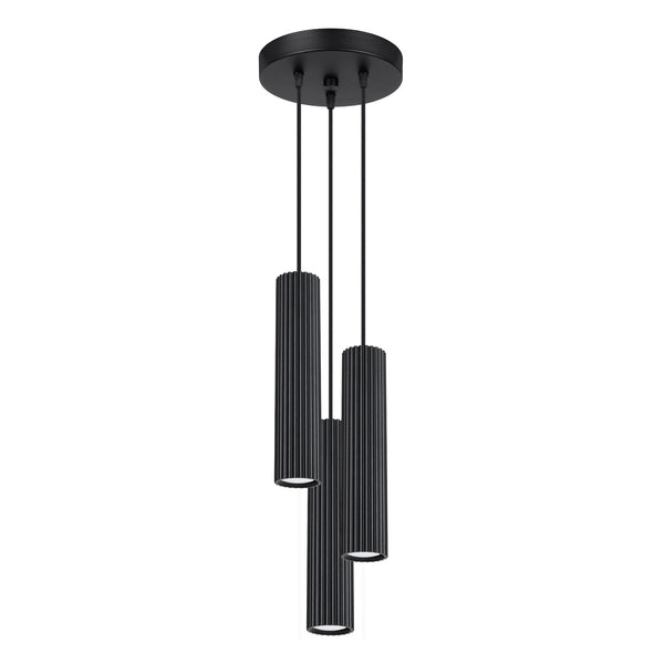 Hanglamp KARBON 3P zwart