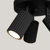 Plafondlamp KARBON 3P zwart