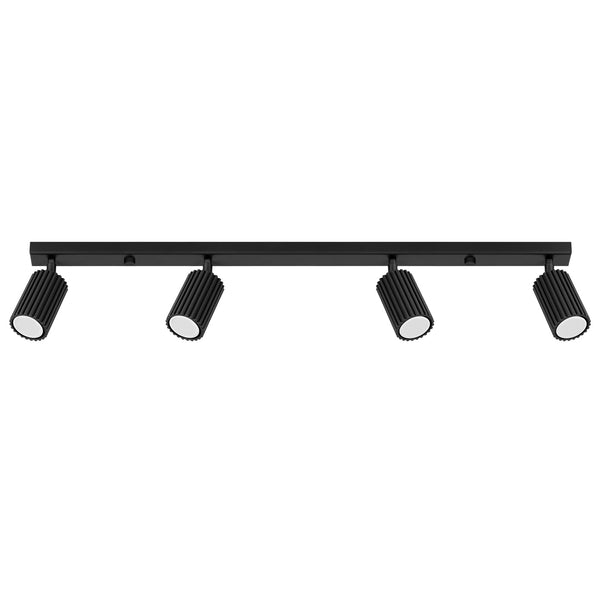 Plafondlamp KARBON 4L zwart