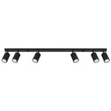 Plafondlamp KARBON 6L zwart
