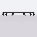 Plafondlamp KARBON 6L zwart