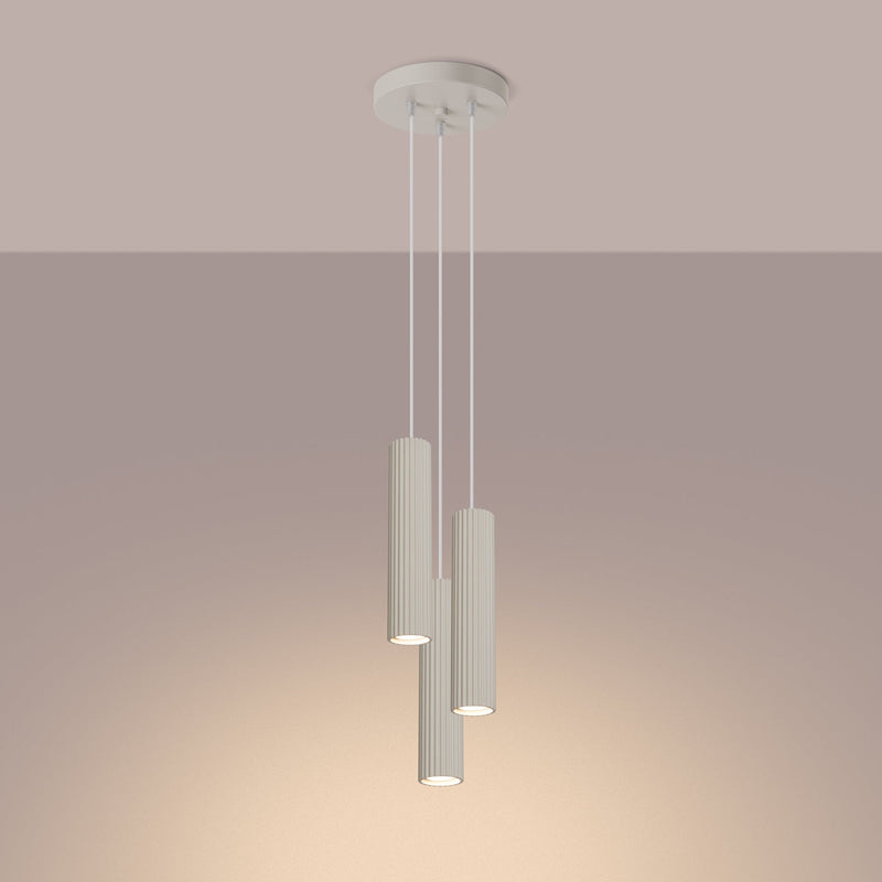 Hanglamp KARBON 3P beige
