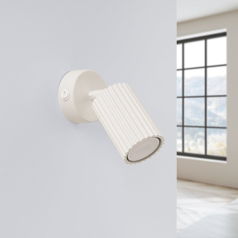 Wandlamp KARBON beige met schakelaar