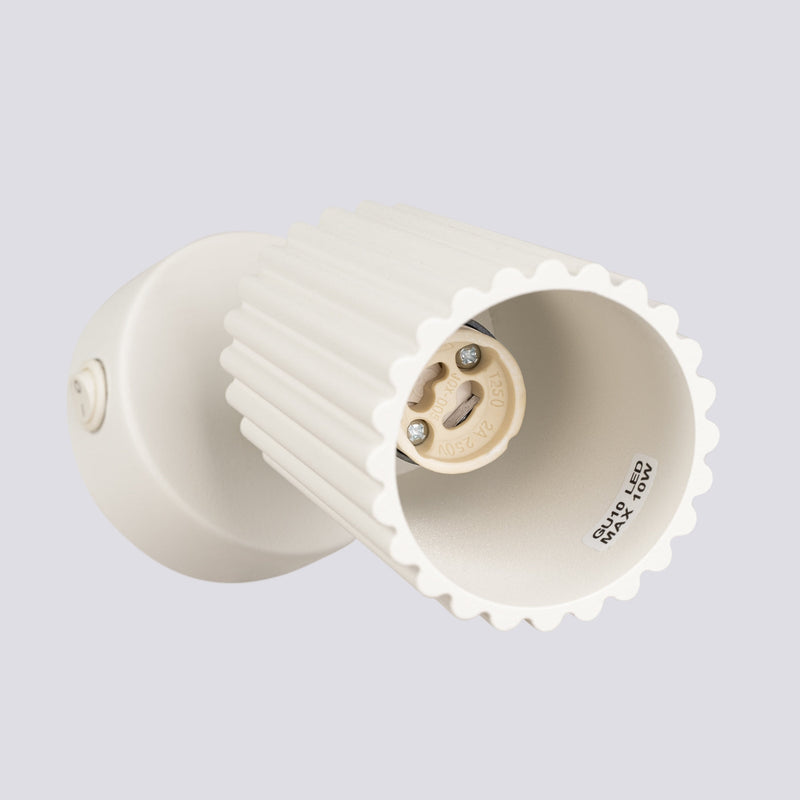 Wandlamp KARBON beige met schakelaar