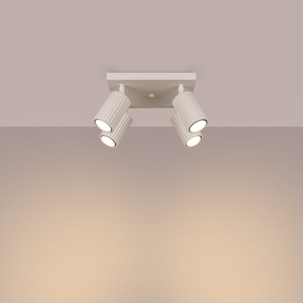 Plafondlamp KARBON 4 beige