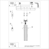 Plafondlamp KARBON 40 olijfgroen