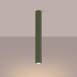 Plafondlamp KARBON 60 olijfgroen