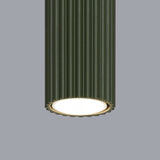 Plafondlamp KARBON 60 olijfgroen