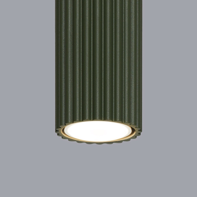 Plafondlamp KARBON 60 olijfgroen