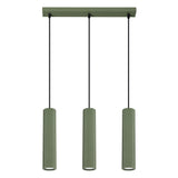 Hanglamp KARBON 3L olijfgroen