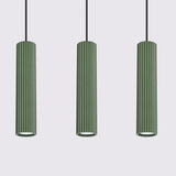 Hanglamp KARBON 3L olijfgroen