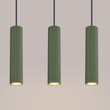 Hanglamp KARBON 3L olijfgroen