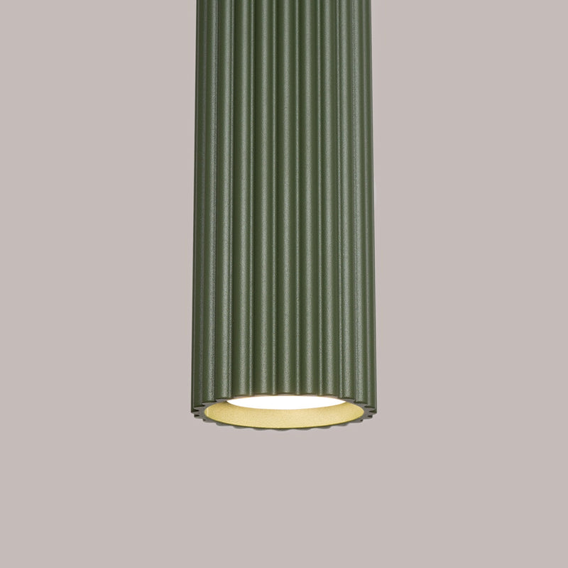Hanglamp KARBON 3L olijfgroen